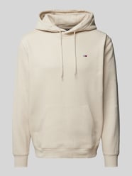 Regular Fit Hoodie mit Logo-Stitching von Tommy Jeans Beige - 25