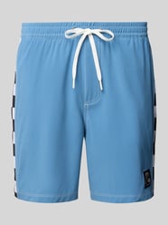 Spodenki kąpielowe o kroju relaxed fit z naszywką z logo od Quiksilver - 9