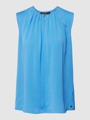 Blousetop met druppelvormige hals van Marc Cain Blauw - 23