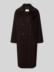 relaxed fit lange jas van pure wol met 2-knoopsluiting van Milano Italy - 14