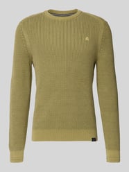 Sweter o kroju regular fit z imitacji dzianiny od LERROS - 45