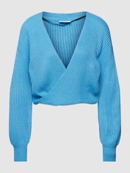 Gebreide pullover in wikkellook, model 'FREE' van Noisy May - 38