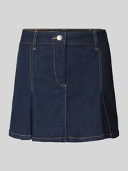 Jeansrock mit gelegten Falten von Liu Jo White - 16