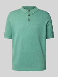 Regular fit poloshirt in gebreide look van Fynch-Hatton - 43