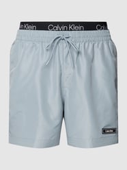 Badehose mit elastischem Logo-Bund von Calvin Klein Underwear Grau - 34