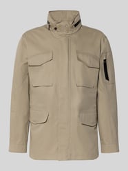 Jacke mit Stehkragen und Pattentaschen Modell 'DEFENDER' von g-lab Beige - 17