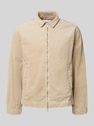 Regular fit corduroy jack met platte kraag, model 'Seersucker' van Lindbergh Beige - 36