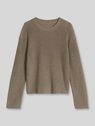 Loose Fit Pullover aus reiner Baumwolle von Marc O'Polo Beige - 9