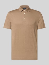 regular fit poloshirt van mix van linnen en elastaan van OLYMP Level 5 - 47