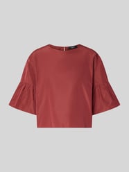 Top bluzkowy o skróconym kroju z dodatkiem bawełny model 'BREAK' od Weekend Max Mara - 4