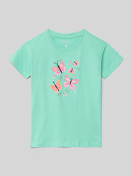 t-shirt z haftem i okrągłym dekoltem od Blue Seven - 29