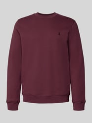 Regular fit sweatshirt van puur biologisch katoen, model 'BAARO FLEECE' van Armedangels Bordeaux - 1