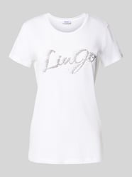 T-shirt met labelprint van Liu Jo White - 4