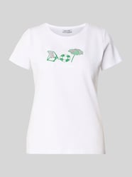 T-shirt met motiefprint en ronde hals van MORE & MORE - 34