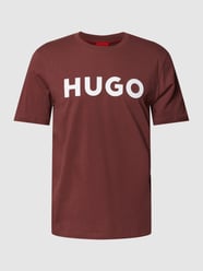 T-Shirt mit Label-Design Modell 'DULIVIO' von HUGO Bordeaux - 23