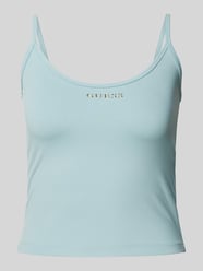 Top mit Label-Applikation Modell 'MARIKA' von Guess Activewear Blau - 37