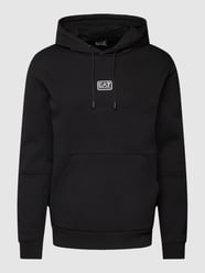 Bluza z kapturem i kieszenią kangurką od EA7 Emporio Armani Czarny - 22