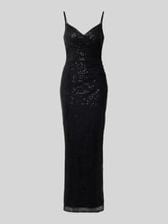 Midikleid mit Pailletten und V-Ausschnitt von TROYDEN COLLECTION - 1
