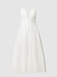 Cocktailkleid mit Drapierungen  von Mascara Weiß - 46
