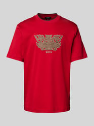 T-Shirt mit Motiv- und Label-Stitching Modell 'Taut' von BOSS - 22