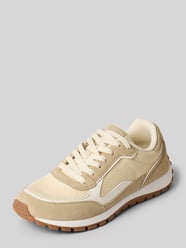 Low-top-sneakers van mix van leer en textiel van Marc O'Polo Beige - 43