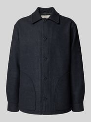 Jacke aus Woll-Mix mit Umlegekragen und Knopfleiste von Forét - 23