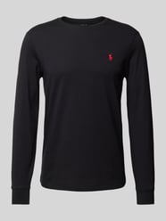 Longsleeve mit Label-Stitching von Polo Ralph Lauren Schwarz - 6