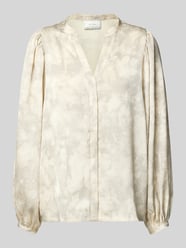 Bluse mit Ballonärmeln und Serafino-Ausschnitt von Neo Noir - 9