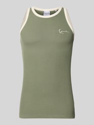 slim fit top met gestikt logo van Karl Kani - 4
