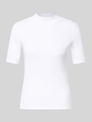 T-shirt z prążkowaną stójką od Scotch & Soda - 26