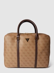 Umhängetasche mit Allover-Logo von Guess Beige - 9