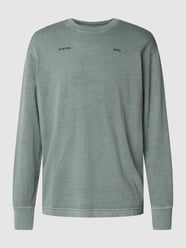 Shirt met lange mouwen en labelprint van G-Star Raw Groen - 2