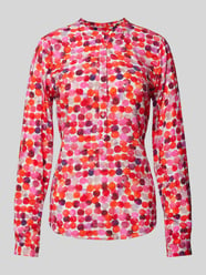 Bluse mit kurzer Knopfleiste von Emily Van den Bergh Pink - 11
