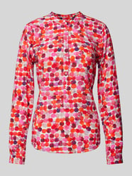 Blouse met korte knoopsluiting van Emily Van den Bergh Fuchsia - 23