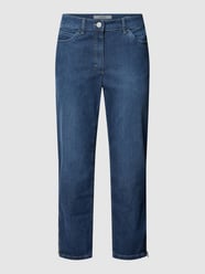 Jeansy o kroju straight fit i długości 7/8 model ‘CORA’ od Zerres Niebieski - 33