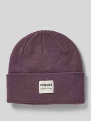 Beanie mit Label-Patch Modell 'Mojo' von MSCH Copenhagen Lila - 28