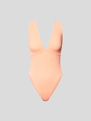 Badeanzug mit Strukturmuster von Sorbet Island Orange - 26