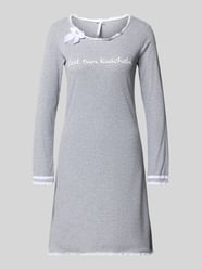 Regular fit nachthemd met statementstitching, model 'Kuscheln' van LOUIS & LOUISA - 15