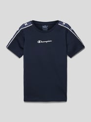 T-Shirt mit Label-Design von CHAMPION Blau - 39