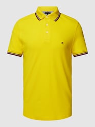 Poloshirt mit Kontraststreifen von Tommy Hilfiger Gelb - 15