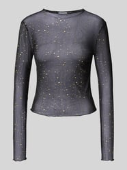 Longsleeve mit Rundhalsausschnitt Modell 'STAR FOIL' von Noisy May - 10