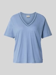 T-shirt o kroju relaxed fit z Mieszanka lnu z Dekolt w serek od Scotch & Soda - 2