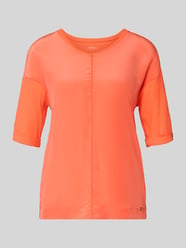 t-shirt z detalem z logo od Marc Cain - 14