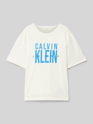 T-shirt met labelprint van Calvin Klein Jeans Beige - 48
