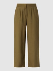 Culotte van een mix van linnen en viscose  van Redraft Groen - 16