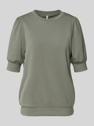 Sweatshirt mit gerippten Abschlüssen von Soyaconcept Grün - 48