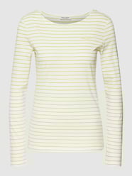 Longsleeve mit Streifenmuster von Marc O'Polo Grün - 27