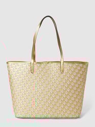 Torba shopper ze wzorem na całej powierzchni model ‘COLLINS 36’ od Lauren Ralph Lauren Złoty - 14