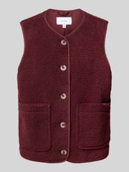 Fleeceweste mit aufgesetzten Taschen Modell 'ADA' von VILA Bordeaux - 37