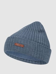 Mütze mit Rippenstruktur Modell 'Wilbert'  von Barts Blau - 36